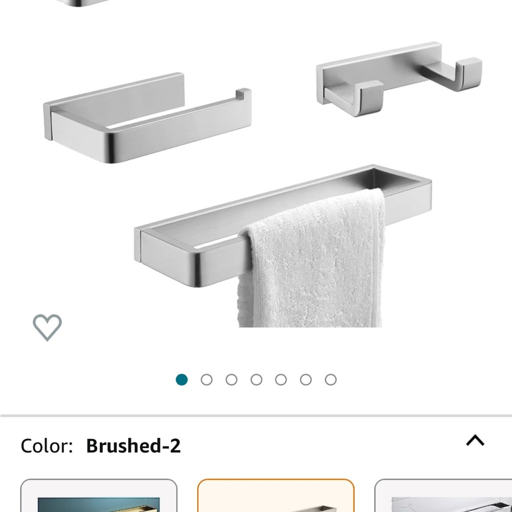 YACVCL Bathroom Hardware Accessories Set Brushed 4-Piece Towel Bar Holder